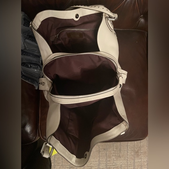 Coach Edie Shoulder Leather Bag 42 With Western Rivets. Original Price $660 - Picture 13 of 16